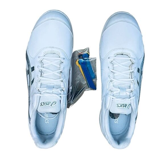 NEW Asics Women’s Cheer 7 Sport Lace Up Tennis Shoes White Silver - Picture 7 of 10